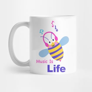 Honey bee with Music Mug